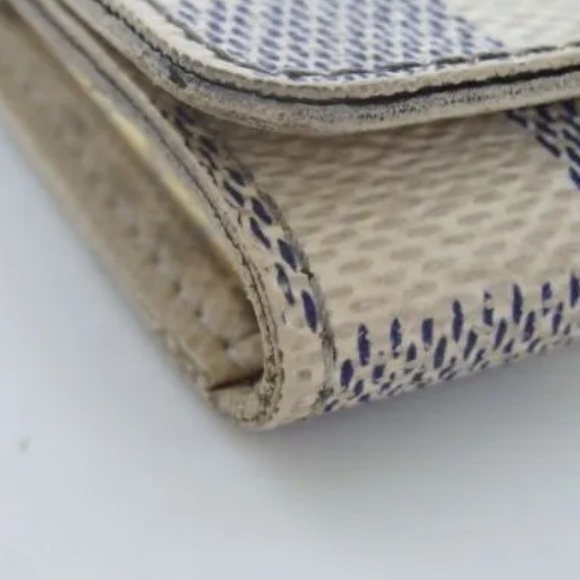 AUTH LOUIS VUITTON Damier Azul Leather Key Case Holder - Picture 9 of 11